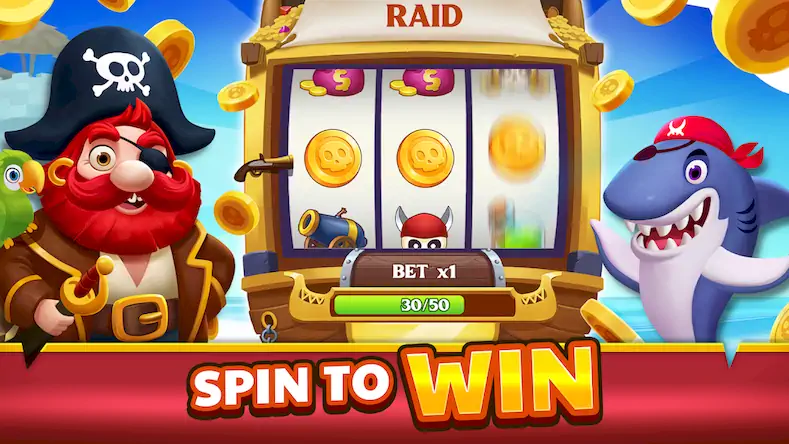 Скачать Pirate Master: Spin Coin Games [Взлом Бесконечные деньги/God Mode] на Андроид