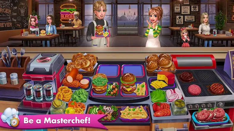 Скачать Cooking Channel: A Chef's Game [Взлом Много монет/God Mode] на Андроид