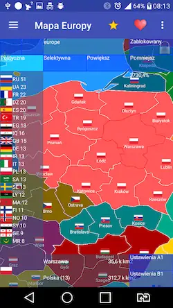 Скачать Карта Европы [Взлом Бесконечные монеты/Режим Бога] на Андроид