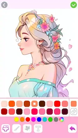 Скачать Princess Coloring:Drawing Game [Взлом Много монет/МОД Меню] на Андроид