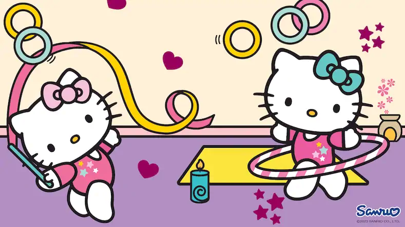 Скачать Hello Kitty и друзья в Кидео [Взлом Бесконечные монеты/МОД Меню] на Андроид