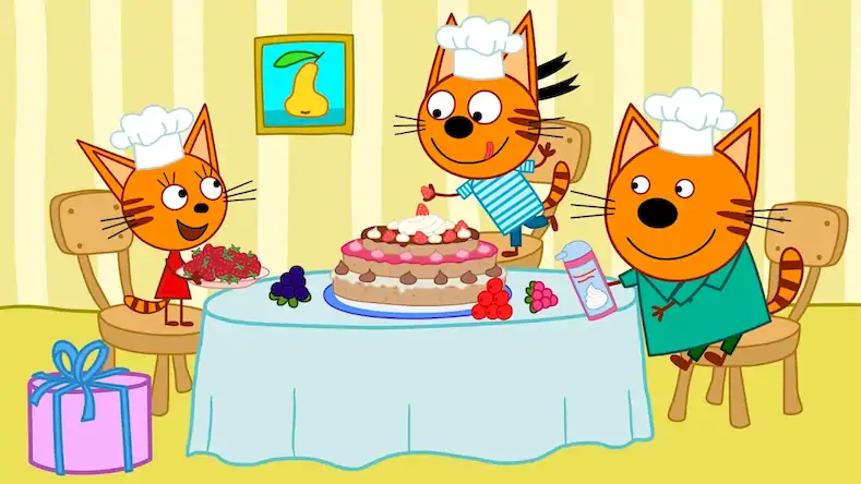 Скачать Три кота: День рождения детей [Взлом Много денег/Разблокированная версия] на Андроид