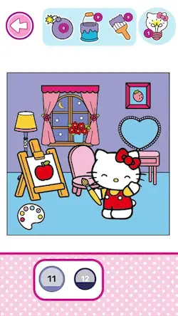 Скачать Hello Kitty: Раскраска [Взлом Бесконечные деньги/God Mode] на Андроид