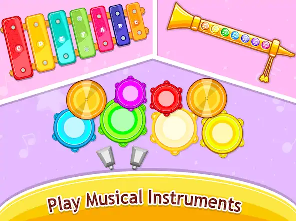 Скачать Kids Music piano - games [Взлом Много денег/Unlocked] на Андроид