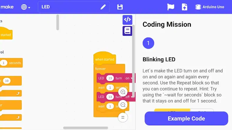 Скачать MAKE: Arduino coding simulator [Взлом Бесконечные деньги/Разблокированная версия] на Андроид