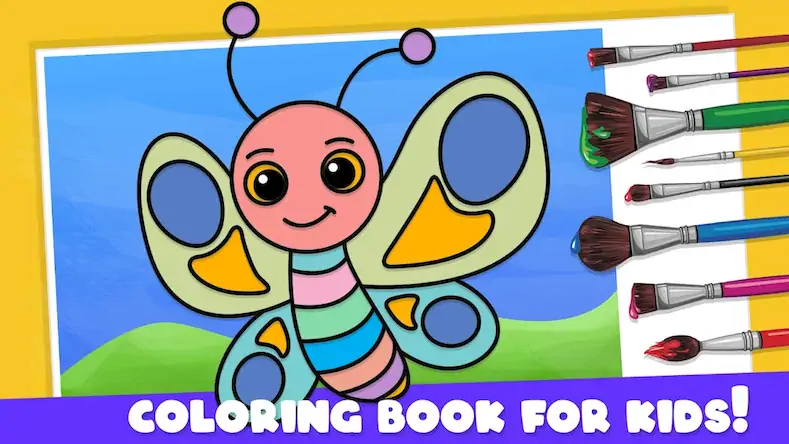 Скачать Coloring Book Games for Kids [Взлом Бесконечные деньги/God Mode] на Андроид