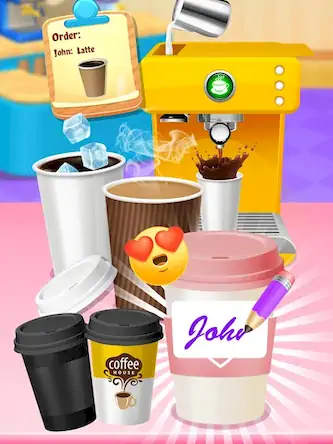 Скачать Coffee Cafe - Make Coffee [Взлом Бесконечные монеты/MOD Меню] на Андроид