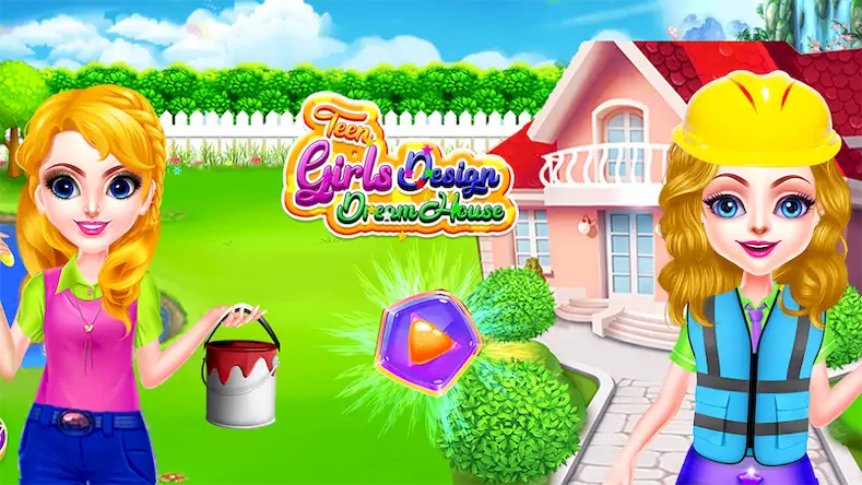 Скачать Teen girls design dream house [Взлом Бесконечные монеты/Unlocked] на Андроид
