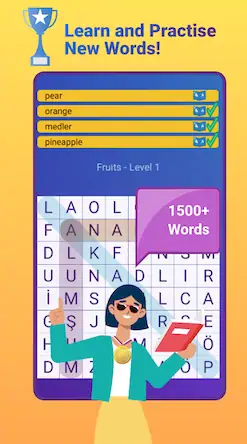Скачать Prof. Turkish Word Hunt [Взлом Много монет/Unlocked] на Андроид