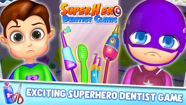 Скачать Superhero Dentist Doctor Games [Взлом Много денег/Unlocked] на Андроид