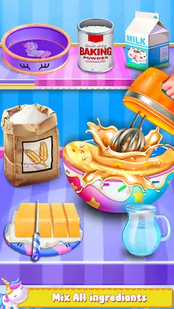 Скачать Unicorn Cake Maker-Bakery Game [Взлом Бесконечные деньги/МОД Меню] на Андроид