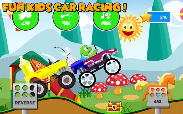 Скачать Fun Kids Car Racing Game [Взлом Много денег/Unlocked] на Андроид