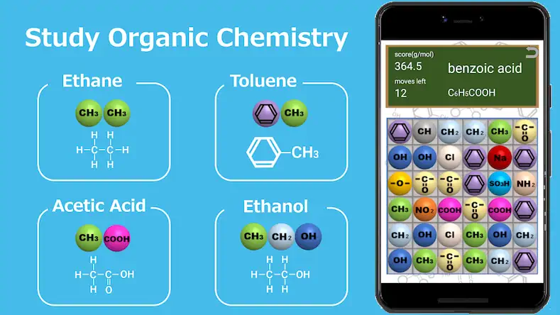 Скачать Organic Chemistry App: ChemPuz [Взлом Бесконечные деньги/Разблокированная версия] на Андроид