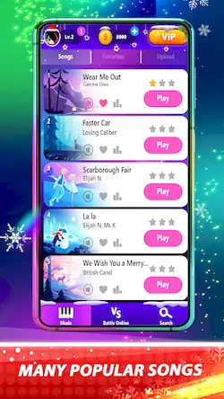 Скачать Magic Pink Tiles: Piano Game [Взлом Бесконечные монеты/Unlocked] на Андроид