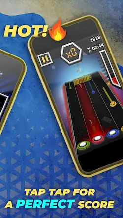 Скачать Guitar Hero Mobile: Music Game [Взлом Бесконечные монеты/God Mode] на Андроид