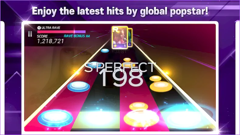 Скачать The SuperStar [Взлом Много монет/Режим Бога] на Андроид