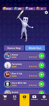 Скачать Marshmello Music Dance [Взлом Бесконечные монеты/Разблокированная версия] на Андроид