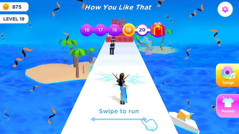 Скачать Dancing Race - бегать игра [Взлом Бесконечные деньги/God Mode] на Андроид