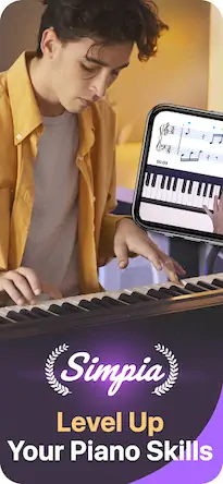 Скачать Simpia: Learn Piano Super Fast [Взлом Бесконечные деньги/Режим Бога] на Андроид