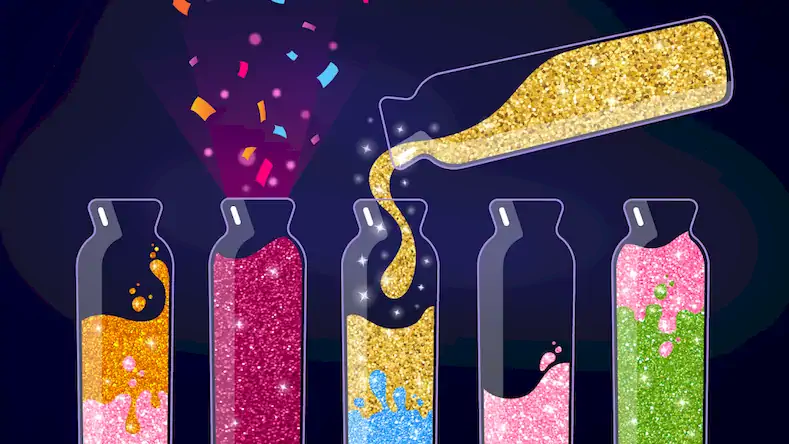 Скачать Бутылочки и Пробирки:Get Color [Взлом Бесконечные монеты/MOD Меню] на Андроид