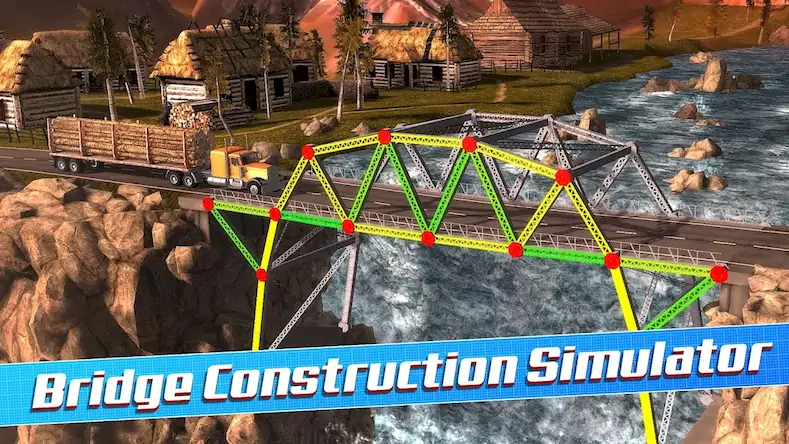 Скачать Bridge Construction Simulator [Взлом Много денег/МОД Меню] на Андроид