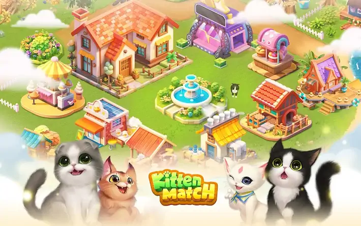 Скачать Kitten Match [Взлом Бесконечные монеты/God Mode] на Андроид