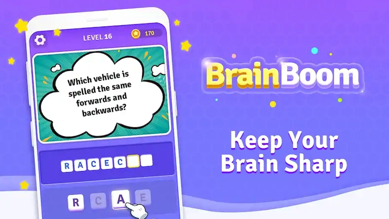 Скачать Brain Boom: Word Brain Games [Взлом Много денег/MOD Меню] на Андроид
