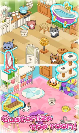 Скачать Cat Room - Cute Cat Games [Взлом Много денег/МОД Меню] на Андроид