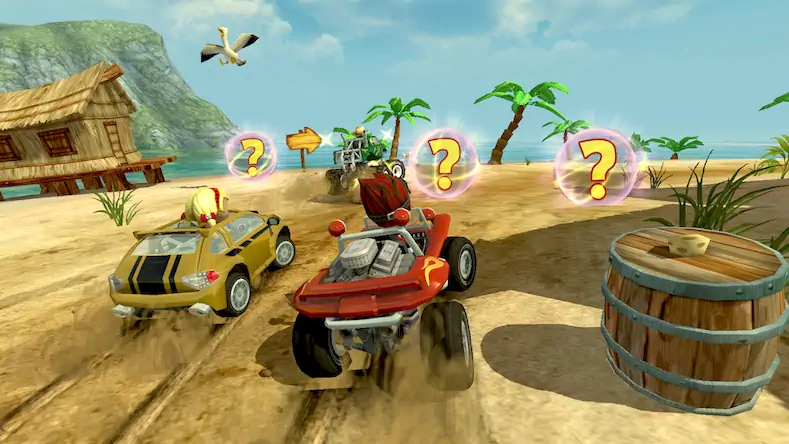 Скачать Beach Buggy Racing [Взлом Бесконечные монеты/God Mode] на Андроид