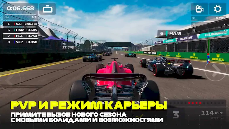 Скачать F1 Mobile Racing [Взлом Много монет/МОД Меню] на Андроид