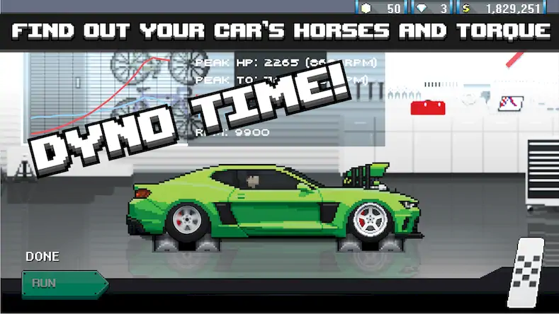 Скачать Pixel Car Racer [Взлом Много денег/MOD Меню] на Андроид