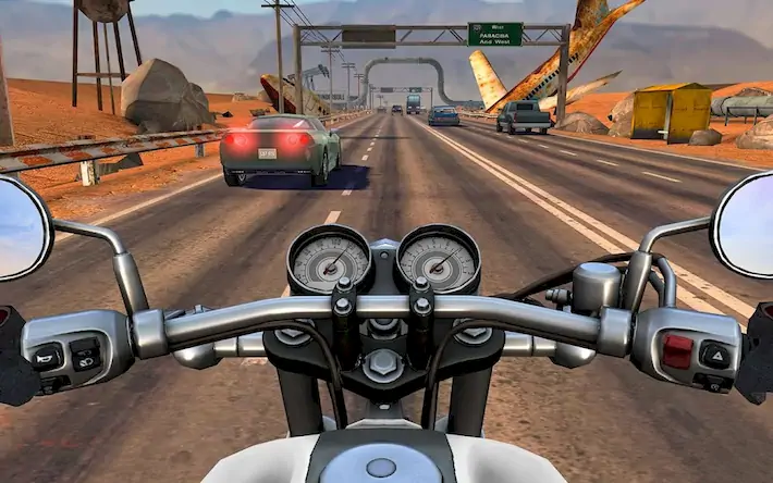 Скачать Moto Rider GO: Highway Traffic [Взлом Много монет/MOD Меню] на Андроид