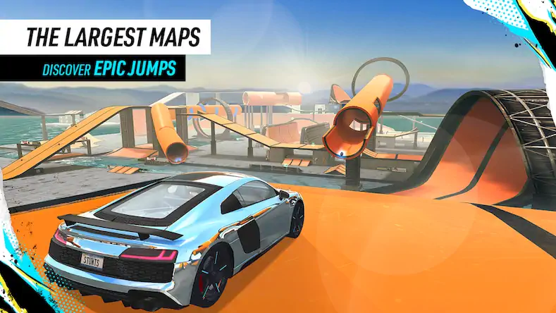 Скачать Car Stunt Races: Mega Ramps [Взлом Бесконечные деньги/MOD Меню] на Андроид