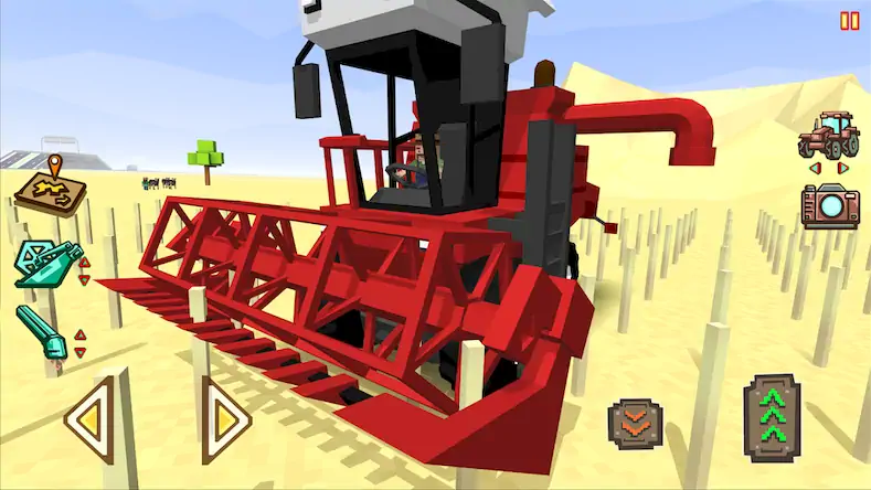 Скачать Blocky Farm Racing & Simulator [Взлом Много монет/MOD Меню] на Андроид