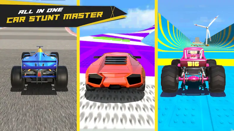 Скачать GT Car Stunt 3D: Car Driving [Взлом Много монет/Unlocked] на Андроид