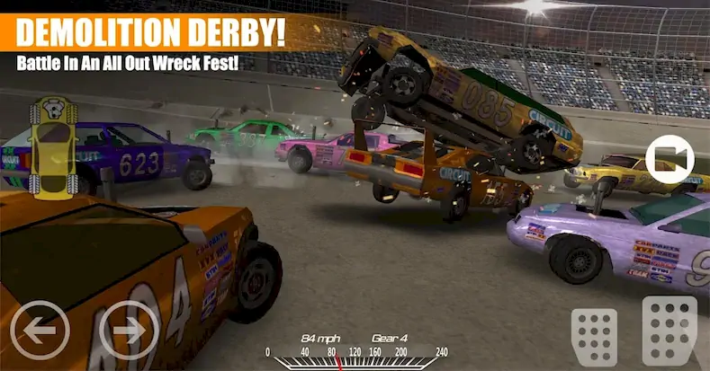 Скачать Demolition Derby 2 [Взлом Много денег/Unlocked] на Андроид