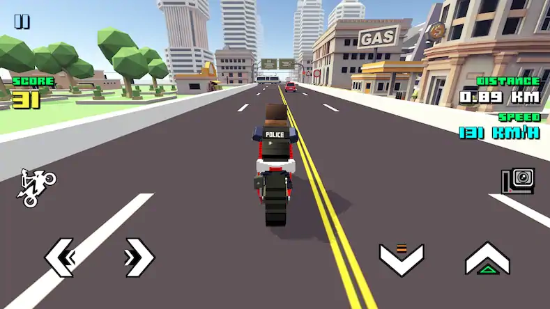 Скачать Blocky Moto Racing - мотоциклы [Взлом Много денег/Режим Бога] на Андроид