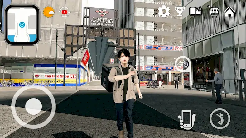 Скачать Доставка еды Sim- Япония Осака [Взлом Бесконечные деньги/God Mode] на Андроид