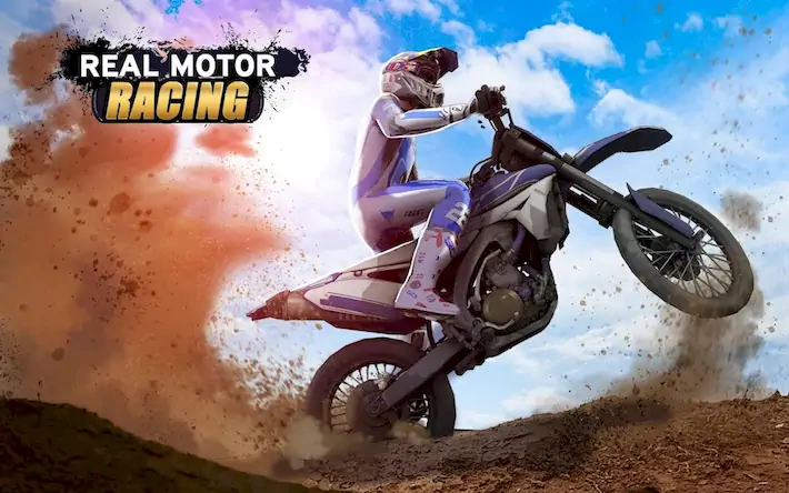 Скачать Мотоцикл Гонки - мотокросс 3D [Взлом Много денег/MOD Меню] на Андроид