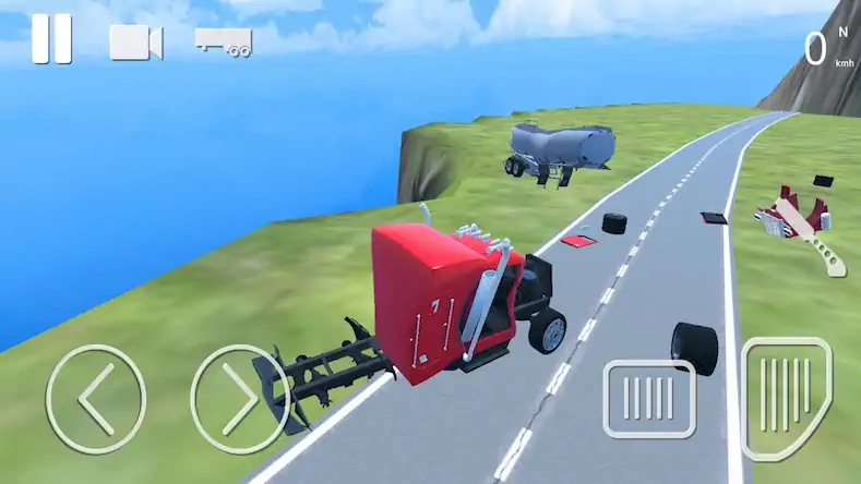 Скачать Truck Crash Simulator Accident [Взлом Много денег/God Mode] на Андроид
