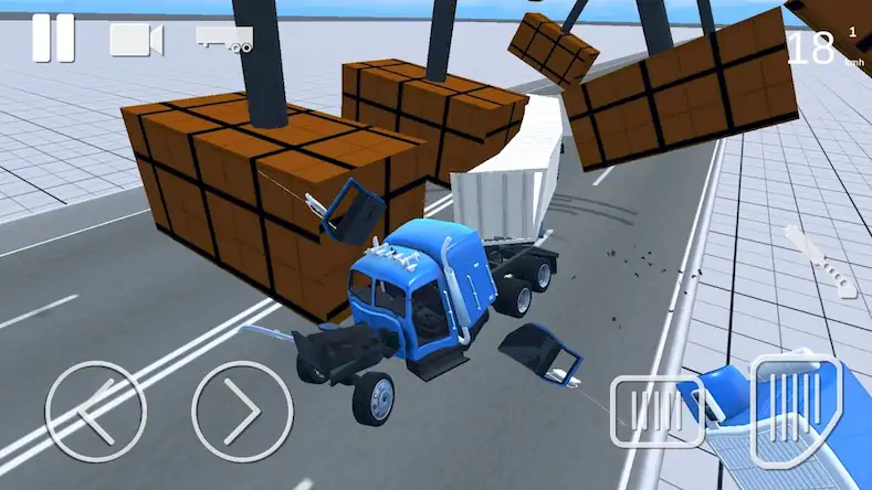 Скачать Truck Crash Simulator Accident [Взлом Много денег/God Mode] на Андроид