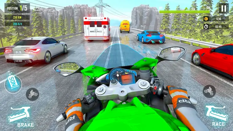 Скачать Moto Traffic Bike Race Game 3d [Взлом Много денег/МОД Меню] на Андроид