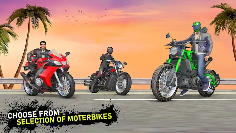 Скачать Moto Traffic Bike Race Game 3d [Взлом Много денег/МОД Меню] на Андроид