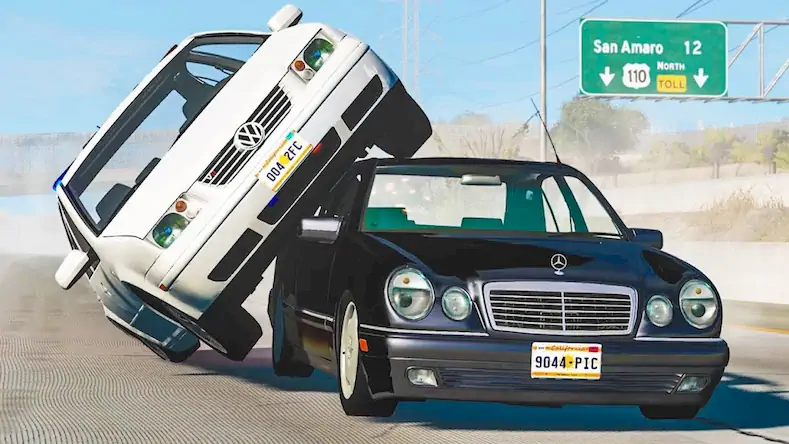 Скачать Realistic Car Crash Simulator [Взлом Бесконечные деньги/Unlocked] на Андроид
