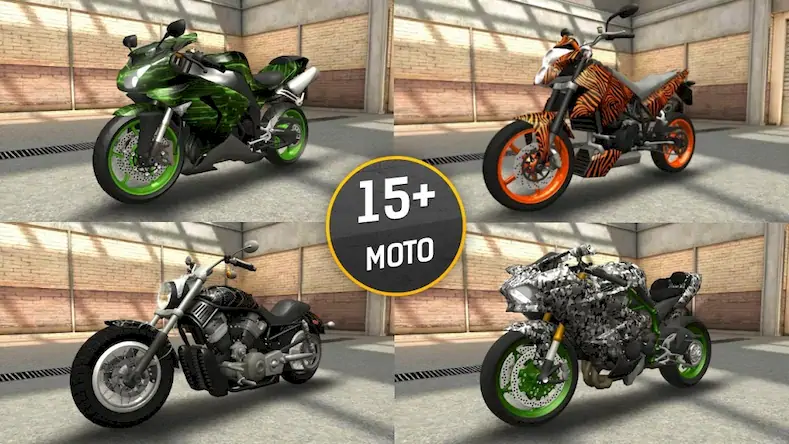 Скачать Moto Racing 3D [Взлом Бесконечные монеты/MOD Меню] на Андроид