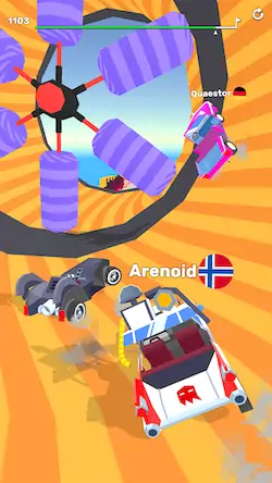 Скачать Ramp Racing 3D — Гонки и трюки [Взлом Много монет/Unlocked] на Андроид