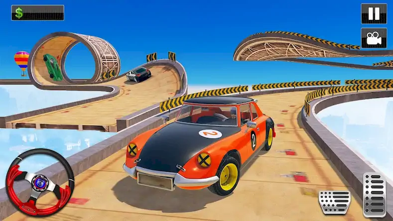 Скачать Mega Ramp Stunt Car Games 3D [Взлом Много монет/МОД Меню] на Андроид