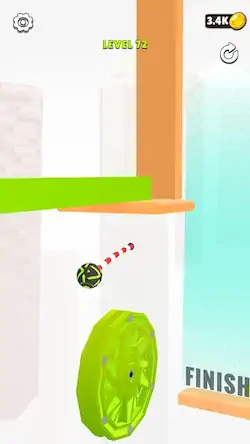 Скачать Rope Ball 3D [Взлом Бесконечные монеты/Разблокированная версия] на Андроид