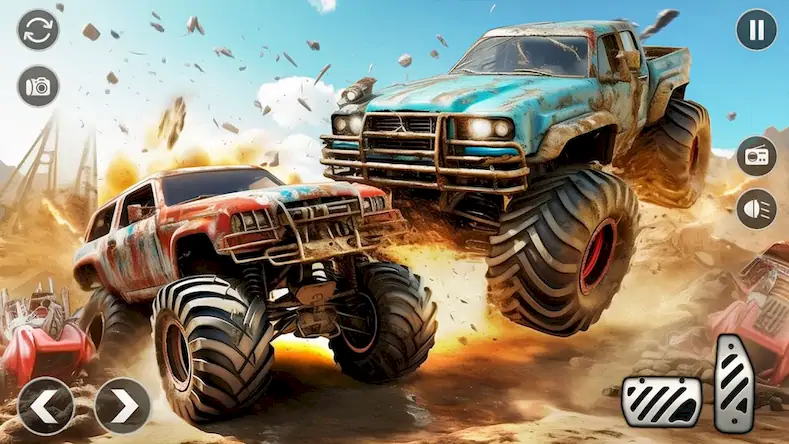 Скачать Monster Truck Stunt -Car Crash [Взлом Много монет/Разблокированная версия] на Андроид