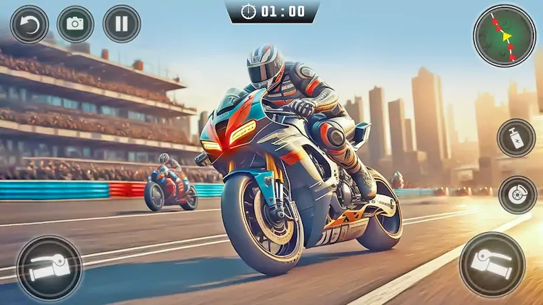 Скачать Велосипедн Гонки Мотоцикл Игры [Взлом Много денег/Режим Бога] на Андроид